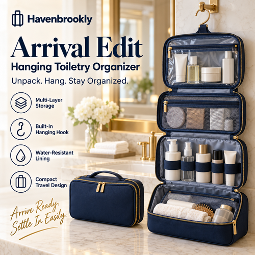 Arrival Edit Hanging Toiletry Organizer