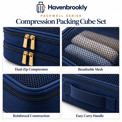 Packwell Compression Packing Cube Set