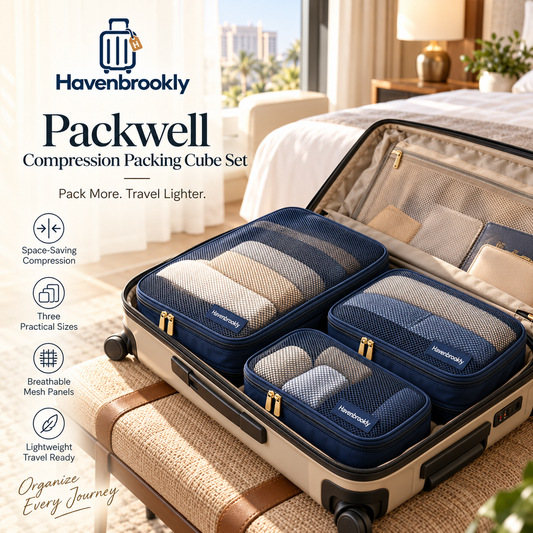 Packwell Compression Packing Cube Set