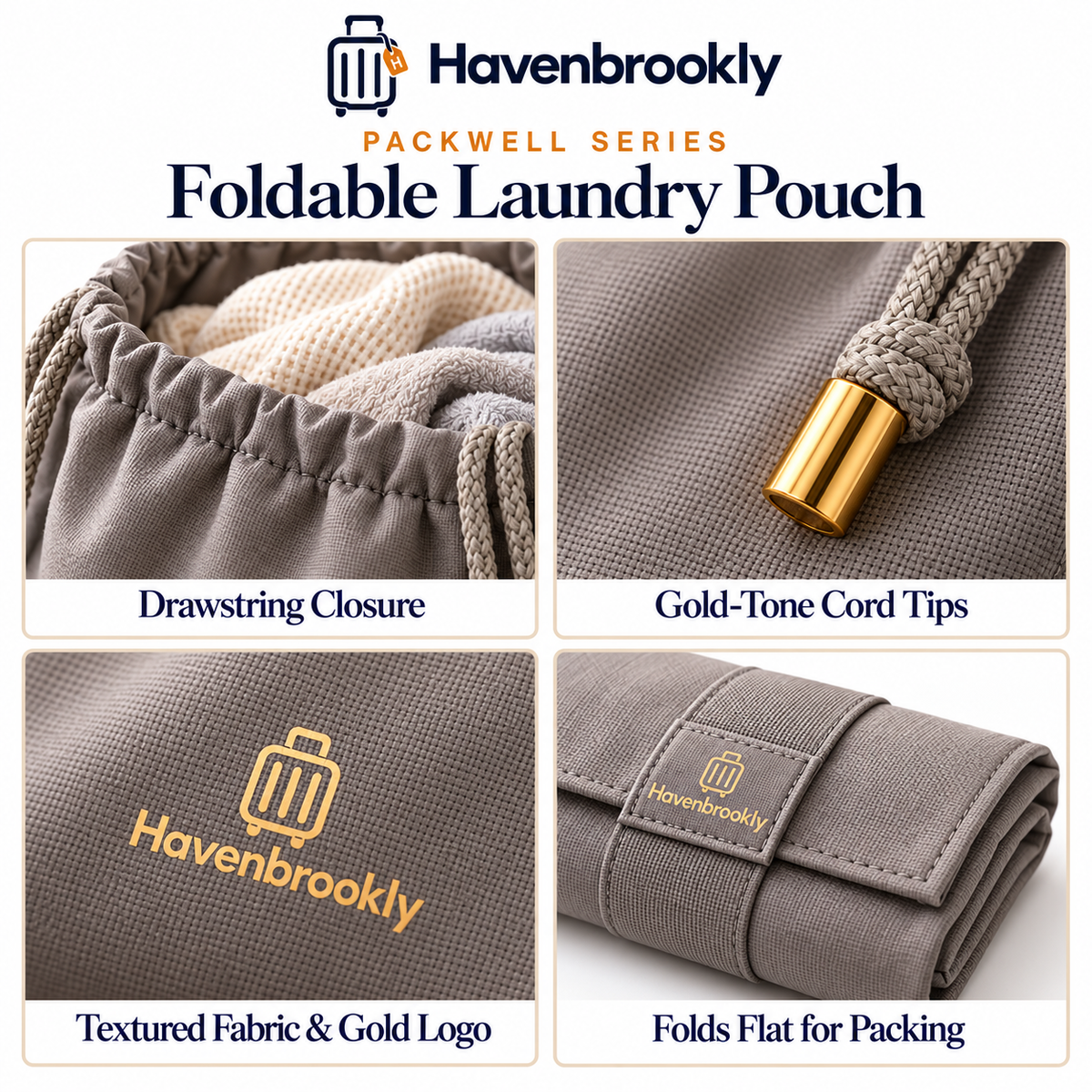 Packwell Foldable Laundry Pouch