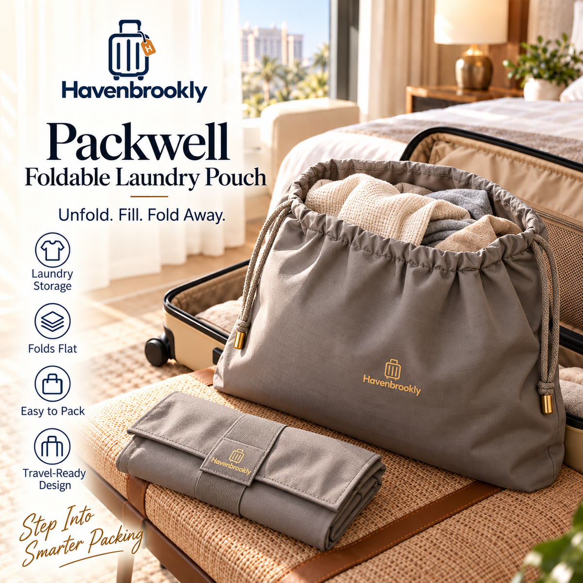 Packwell Foldable Laundry Pouch