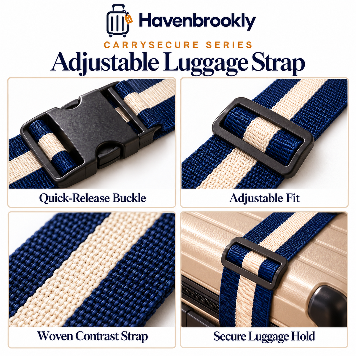 Carrysecure Adjustable Luggage Strap