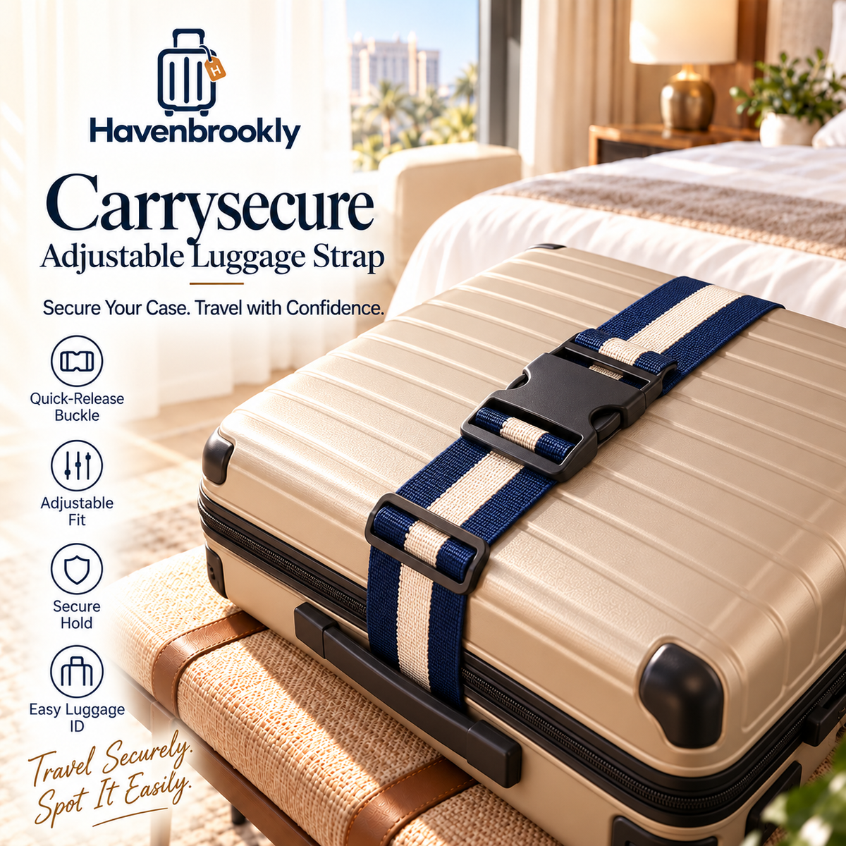 Carrysecure Adjustable Luggage Strap